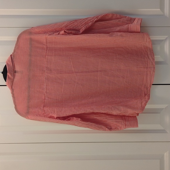 H&M Oversized Button Down Shirt, Size XS, Orange - Picture 5 of 8